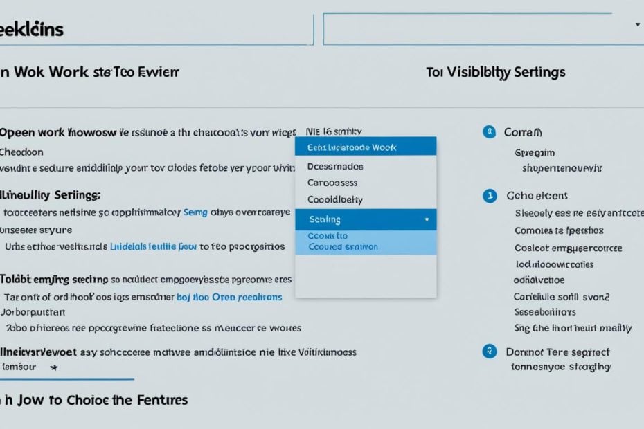 LinkedIn Open to Work feature visibility settings